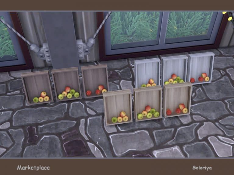 Marketplace. Crates with Fruits Sims 4 Mod Download Free