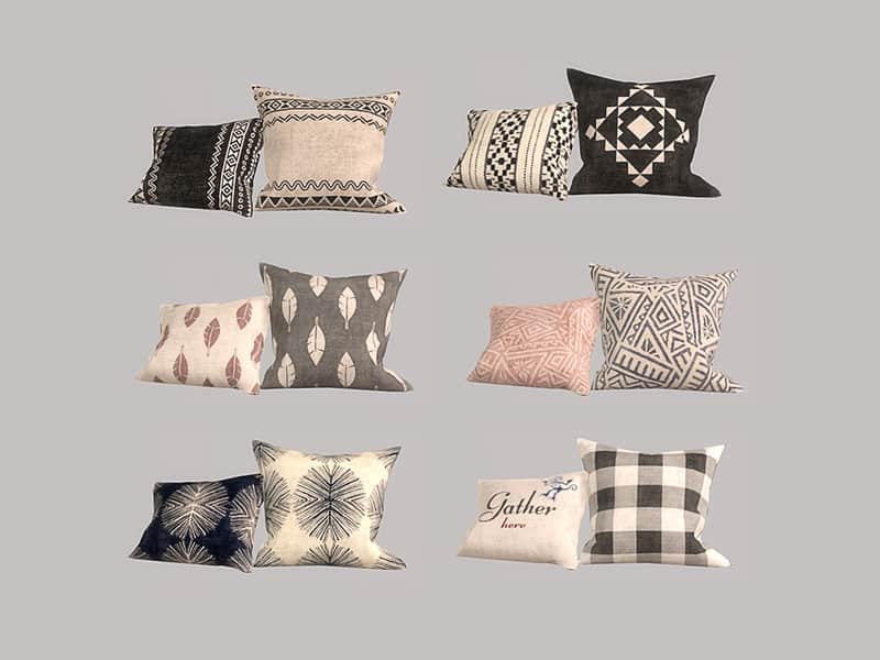 Living Vicinc Pillows Sims 4 Mod Download Free