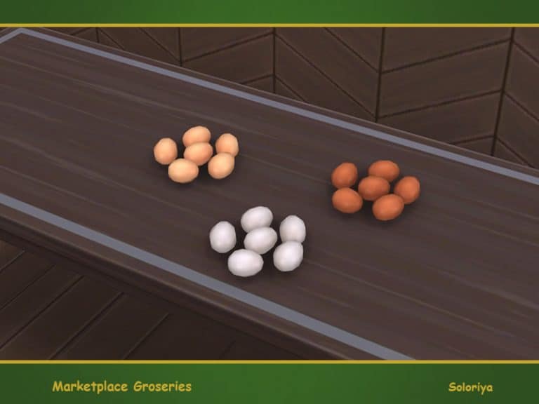 Marketplace Groceries. Eggs Sims 4 Mod Download Free