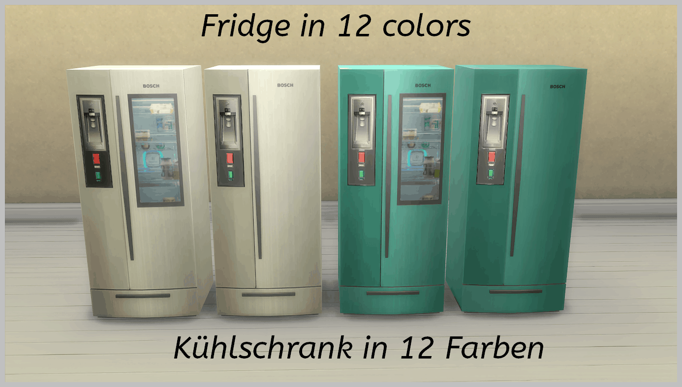 Modern fridge Sims 4 Mod Download Free