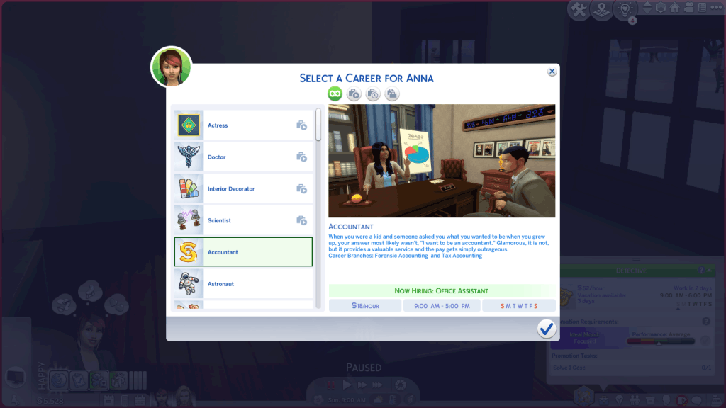 Accountant Career (Branches & Reward Traits) Sims 4 Mod Download Free