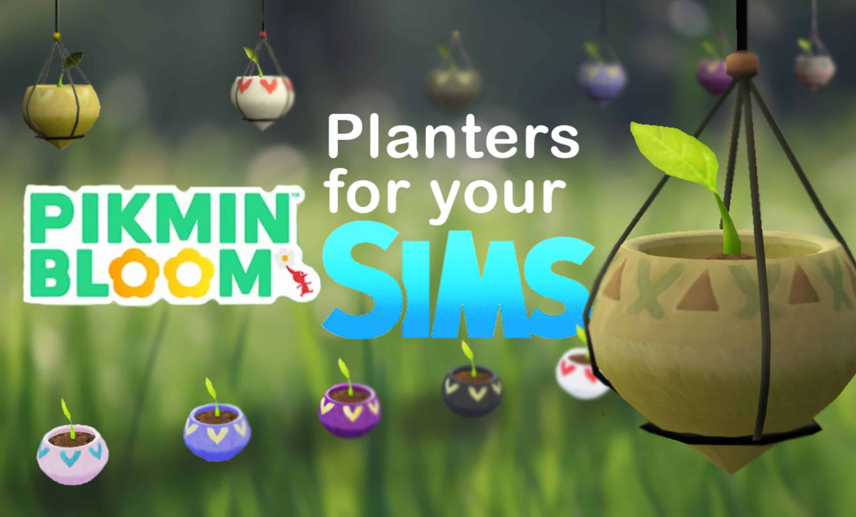 Decorative Planters Inspired By Pikmin Bloom Sims 4 Mod Download Free